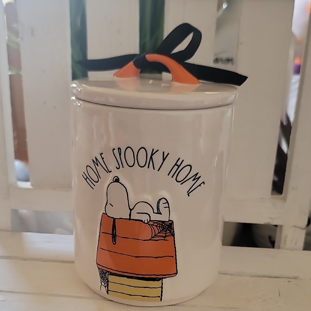 Rae Dunn X Snoopy Home Spooky Home Canister - Picture 1 of 3